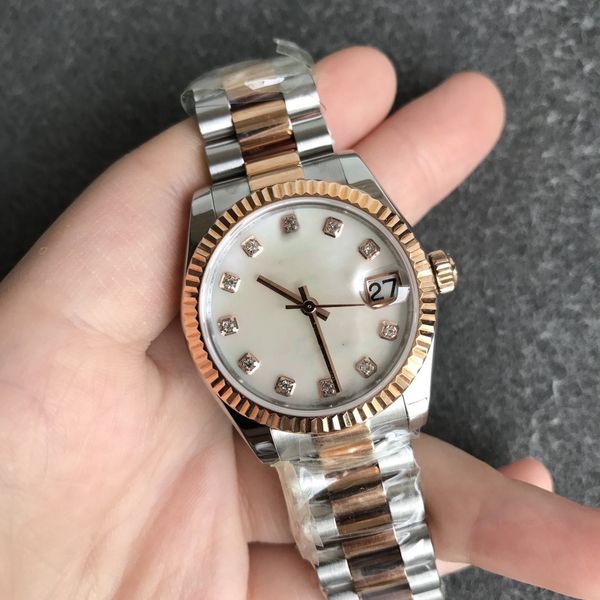 

aaa quality, 31mm diameter, 2813 movement, master designed automatic mechanical women's watch, luxury fashion discount handbag, Slivery;brown