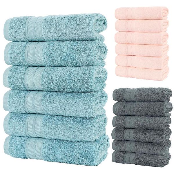 

6pcs face towel microfiber absorbent bathroom home towels for kitchen thicker quick dry cloth for cleaning kitchen towel #t2g