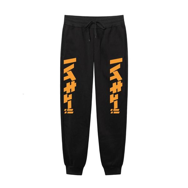 

2021 new japanese anime volleyball juvenile harajuku men's print joggers male trousers casual sweatpants yscm, Black