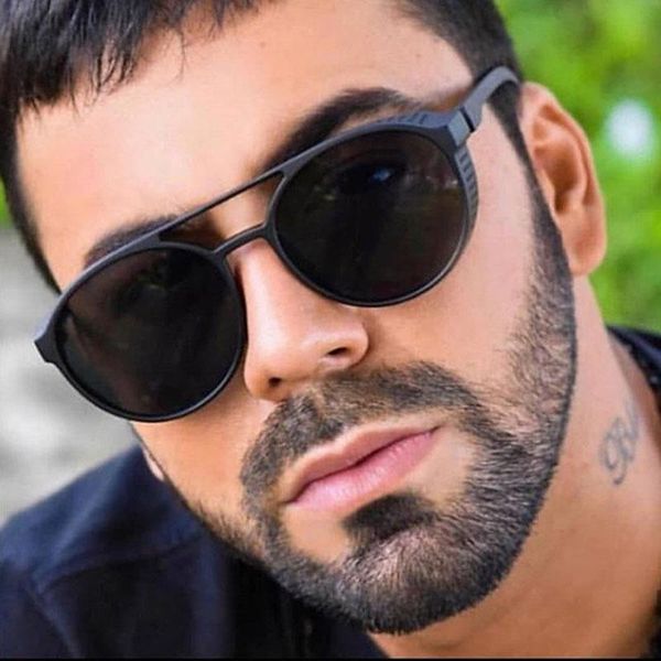 

sunglasses rbrare vintage steampunk men designer sun glasses for outdoor driving gafas de sol mujer, White;black