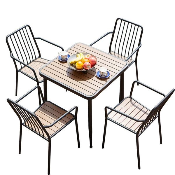

camp furniture outdoor table chair combination leisure bar courtyard anticorrosion iron garden balcony tables and chairs