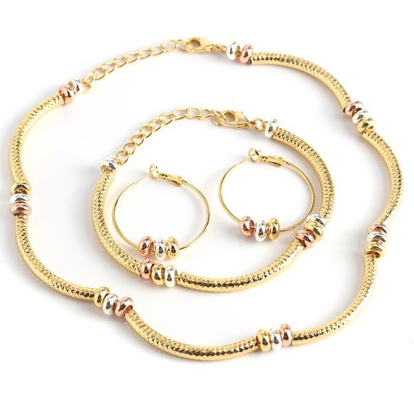 

earrings & necklace fashion jewelry bohemia sets for women pendant flower engagement findings, Silver