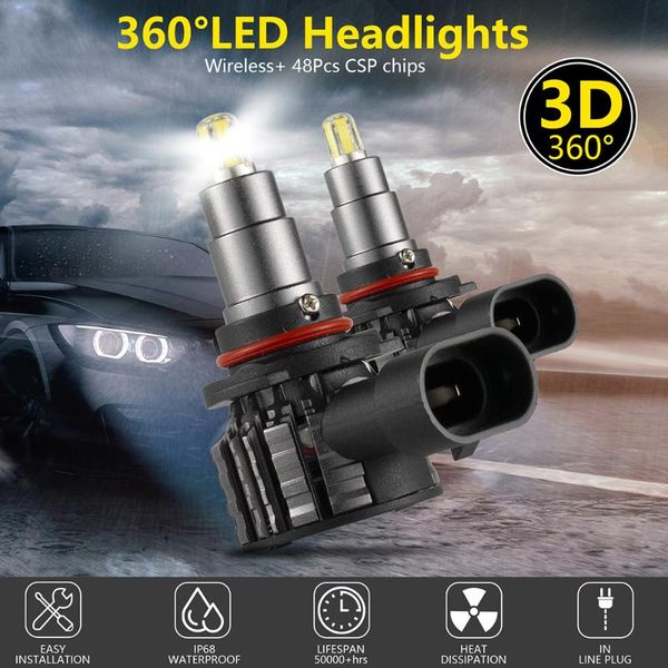 

car headlights 2pcs g11 h1 h7 h11 headlight kit four-sided 360Â°high-brightness in-line led 6000k positive white light