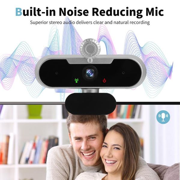 

webcams 1080p 2k with microphone usb 2.0 gaming computer webcam pc lapaccessories streaming clip on plug and play 30fps wide angle