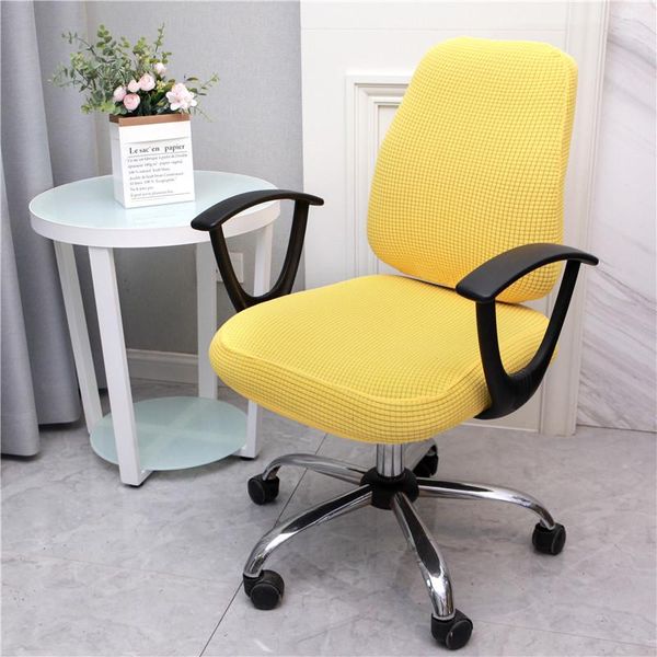 

chair covers thicken 2pcs/set elastic office computer cover back seat stretch spandex kids study rotating lift case