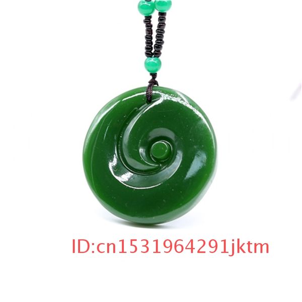 

jadeite men natural gifts chinese necklace fashion hand jewelry for women charm pendant jade carved green amulet, Slivery;golden