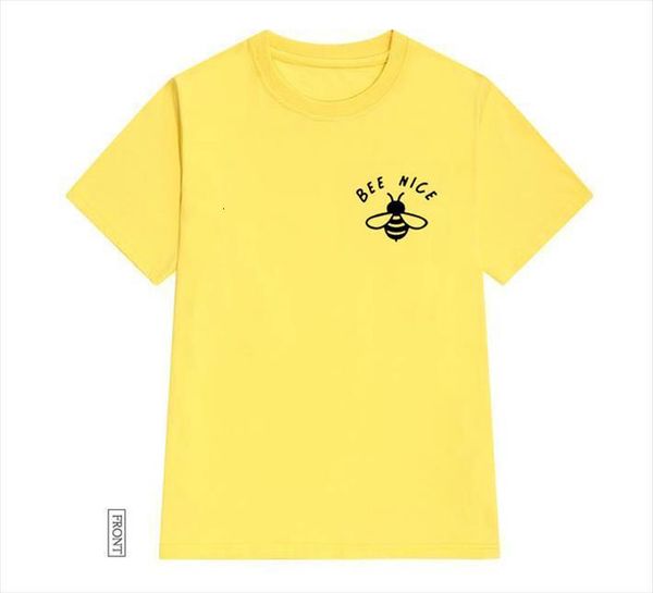 

bee nice pocket print mens t shirts and women cotton funny lady yong girl tee drop ship py 4, White;black