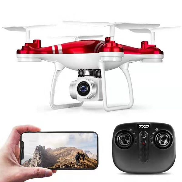 Fábrica Atacado RC Drone Aeronave TXD 8S Flying Brinquedo Quadcopters FPV WiFi WiFi Câmera de Angular Grande 4K Flips Long Control Distância HD 4K 1080P RC Design dobrável