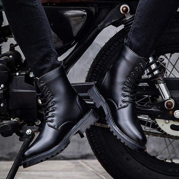 

boots spring white slip hombre sapatos shoe boty cuero leisure mens shoes sale knitting fashion informales para, Black