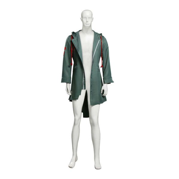 Super Dangan Ronpa 2 Nagito Komaeda Cosplay Costume Unisex Anime Danganronpa Casaco Casaco com chapéu Fantasias de Halloween Y0913