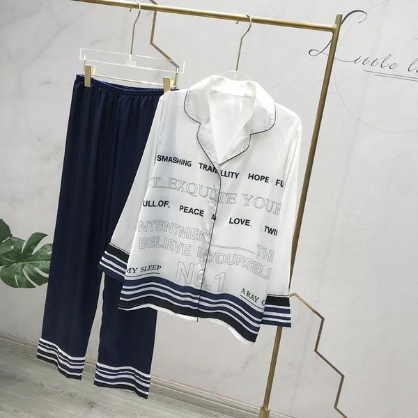 

women 2pcs paige a long white shirt sleeves blue pants xcx6, Black;red