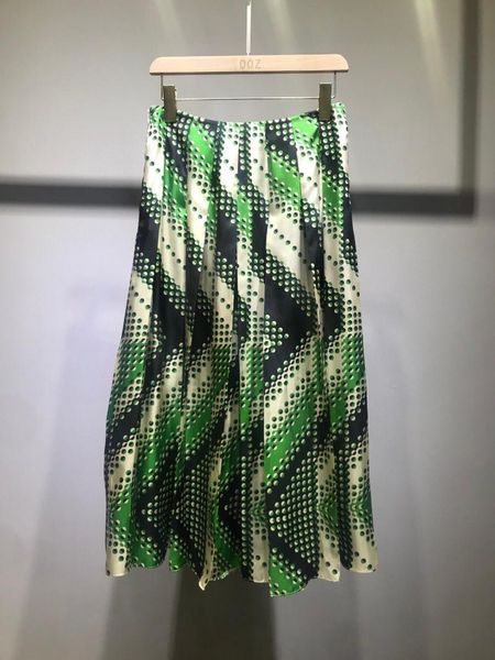 

skirts 2021 summer fashion women silk skirt, Black