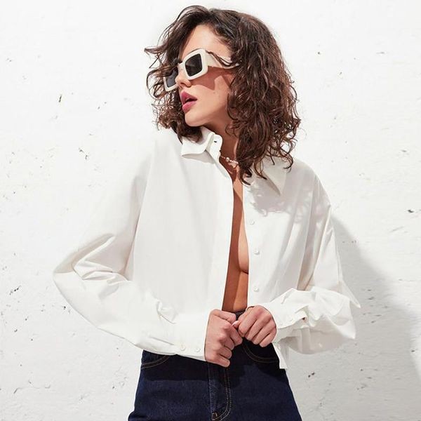 

women's jackets fashion autumn shirt pure color turn-down collar long sleeve single-breasted thin short coats ol causal, Black;brown