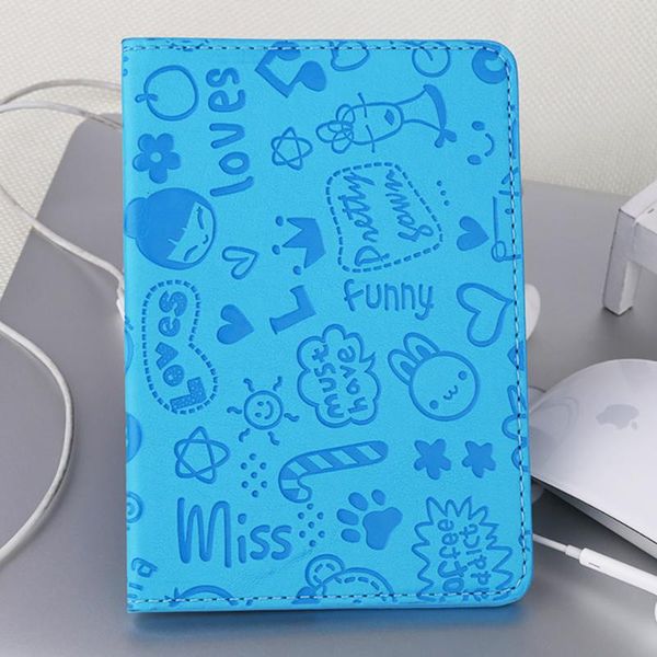 

card holders trassory cute leather russian passport holder case cartoon russia women simple cover for travel, Brown;gray