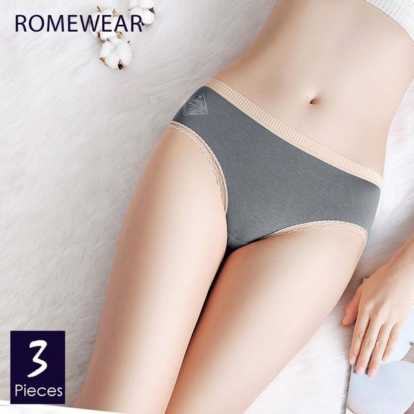 

women's panties 3pcs/lot girls cotton lace underwear briefs healthy young ladies underpants comfort knickers women intimate lingerie, Black;pink