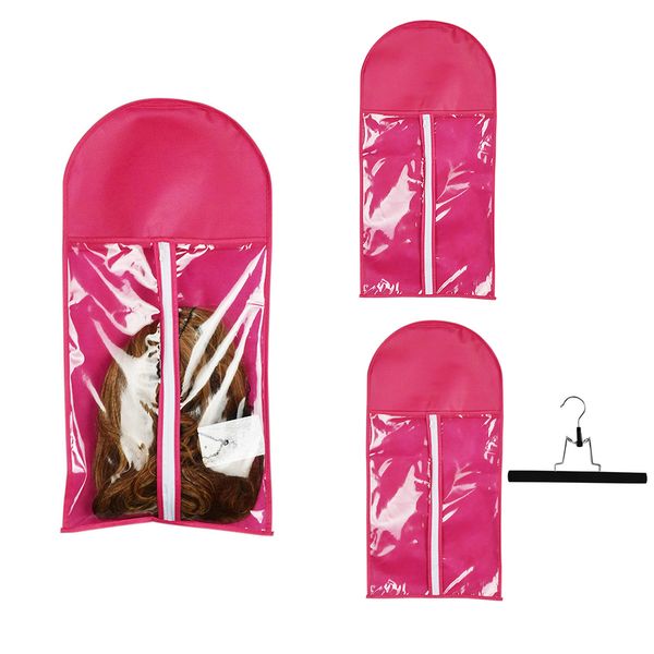 

hair extensions wig storage bag holder case dustproof organizer wigs pouch packing bags