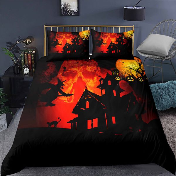 

thorn horror halloween 3d printing colorful bedding sets duvet cover-6