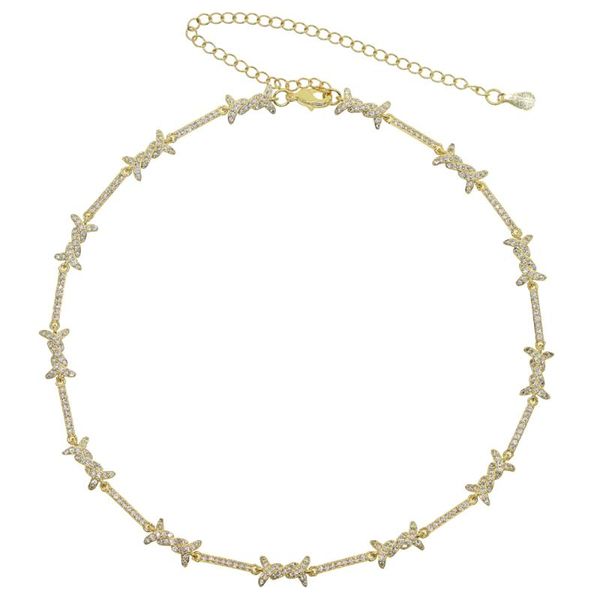 

pendant necklaces multilayer crystal moon & pendants for women vintage charm gold choker necklace 2021 jewelry wholesale, Silver