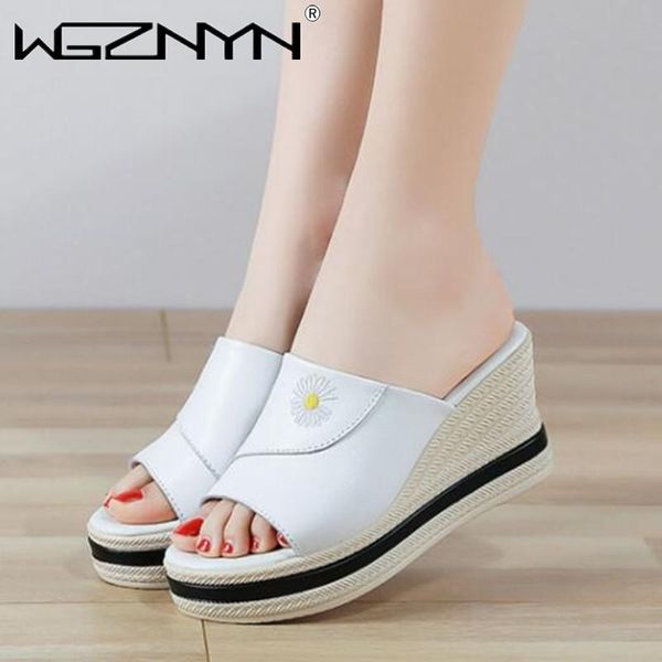 

new summer women slippers platform flops soft comfortable 2021 casual shoes outdoor beach sandals ladies slides shoes women, Black