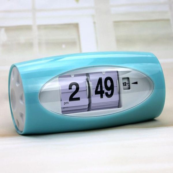 

other clocks & accessories page turning alarm clock number home decor table 12 hours auto flip watch