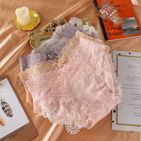 

panty satin briefs lace women's transparent underwear, Black;pink