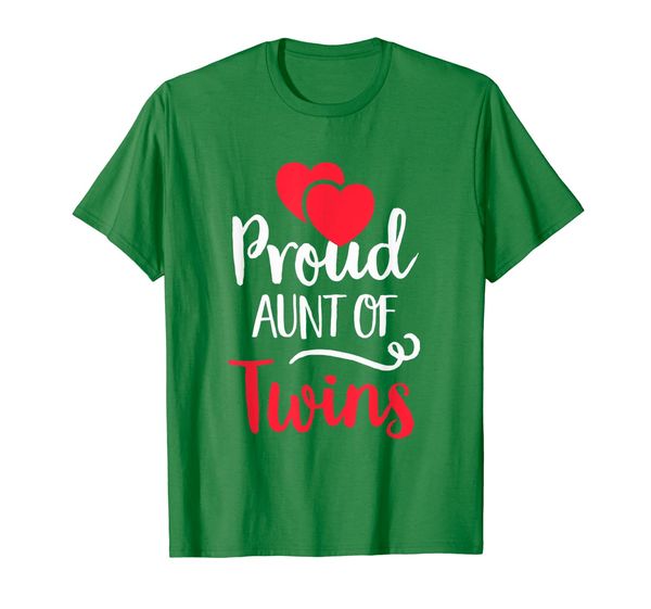 

proud aunt of twins shirt - twin lover mother's day t-shirt, White;black