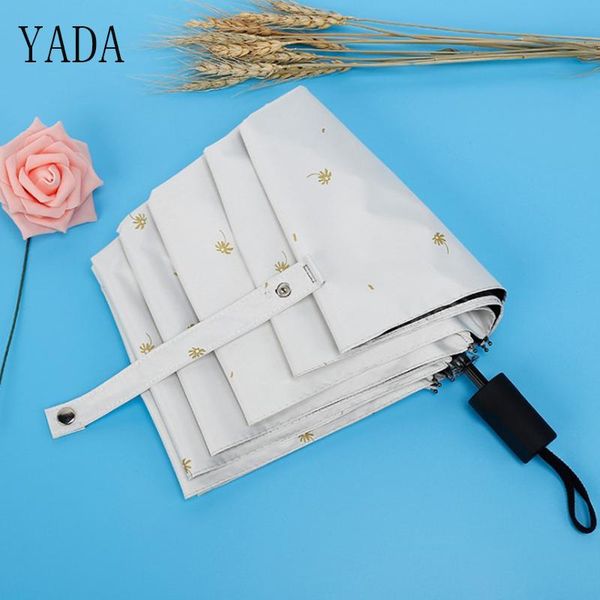 

umbrellas yada custom small flowers charms folding umbrella rain women uv for womens brand windproof ys127