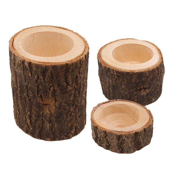 

candle holders wooden holder unique succulents pot chic stand deskadornment for home living room (size)