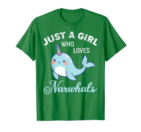

Just A Girl Who Loves Narwhals T-Shirt, Mainly pictures