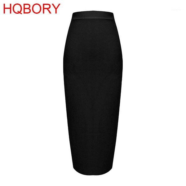 

skirts black high waist mid-calf 2021 arrivals fashion split bandage pencil skirt