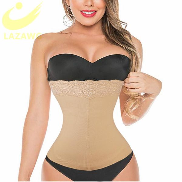 

women's shapers lazawg women waist shapewear belly band belt body shaper cincher tummy control girdle wrap postpartum support slimming, Black;white