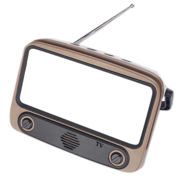 

creative retro tv bluetooth speaker pth800 phone holder portable tv mini portable radio card audio