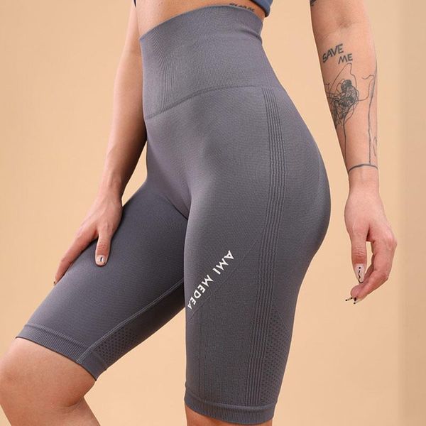 

yoga outfit seamless shorts women high waist fitness running gym leggings biker workout