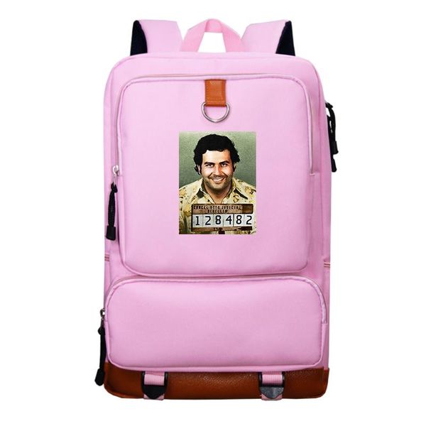 

backpack pablo escobar print kids fashion small men's school