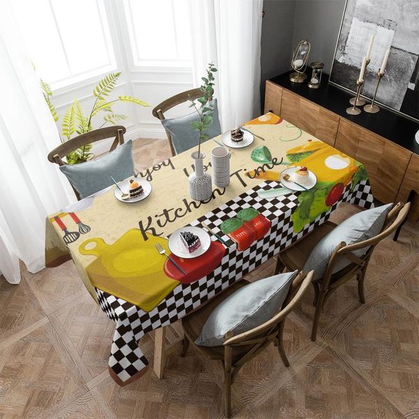 

table cloth kitchen vegetables chef hat plaid living room decoration cover placemat picnic blanket