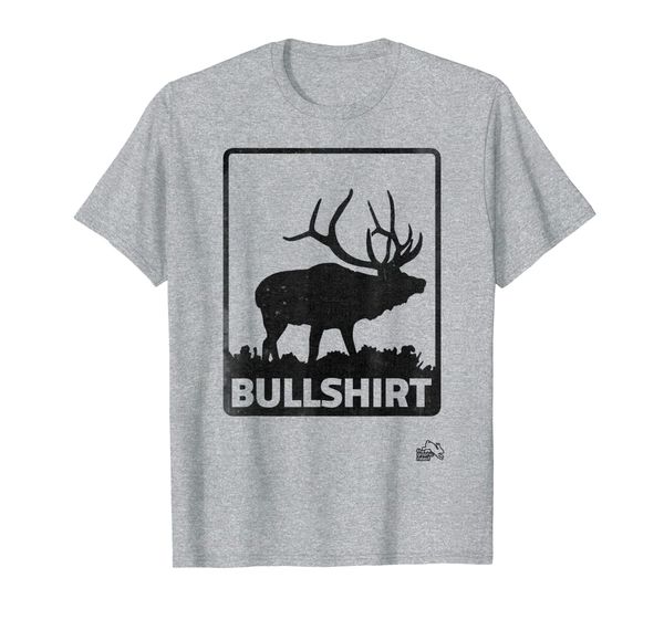

funny bullshirt elk hunting t-shirt, White;black