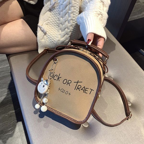 

fashion mini backpack purse for women khaki handbag handle bags school book bags for girls shoulder crossbody clutch bag