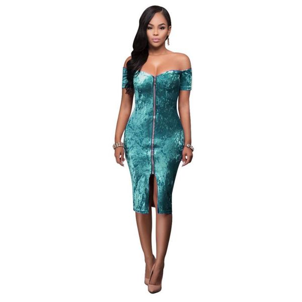 

casual dresses 2021 velvet vintage women dress party knee length retro pencil bodycon evening ab063, Black;gray