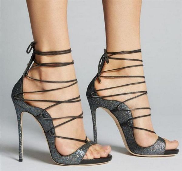 

woman high heel sandals, Black