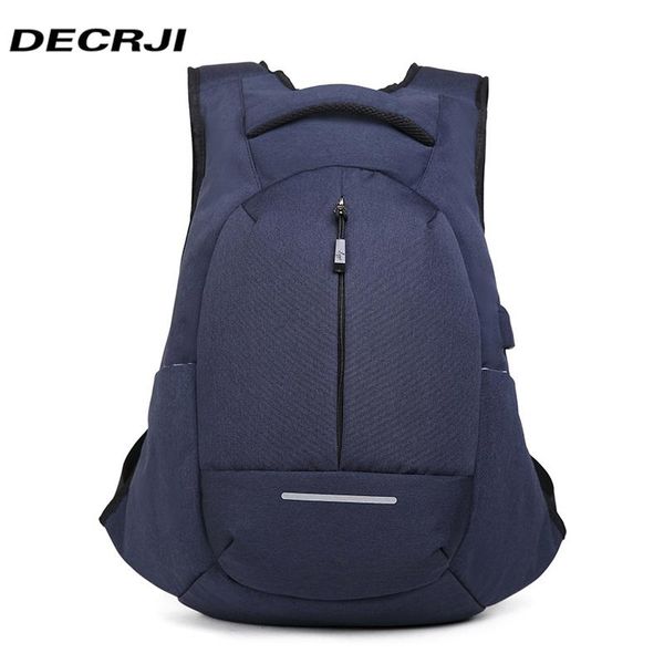 

backpack decrji 2021 casual backpacks laplarge capacity school bags for teenagers boys girls male usb charge rucksack