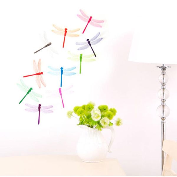 

wall stickers 10pcs decal home decorations 3d dragonfly rainbow fashion decor living room high quality