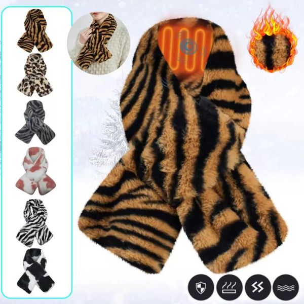 

scarves women heating warm neck protection scarf female electric protective strength shoulder gifts bufandas invierno mujer, Blue;gray