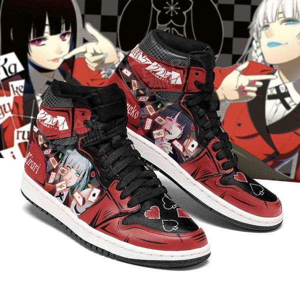 

customization yumeko kirari kakegurui sneakers anime custom shoes from fan request