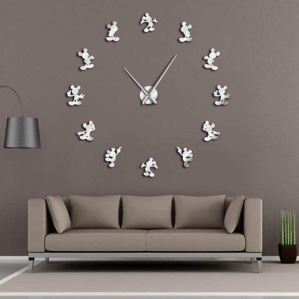 Wanduhren, klassisches Cartoon-Design, modernes Design, Anime-Thema, Maus, Küche, DIY-Uhr, 3D-Saat, Reloj de Pared, Uhr, Einweihungsgeschenk, Kinderzimmer