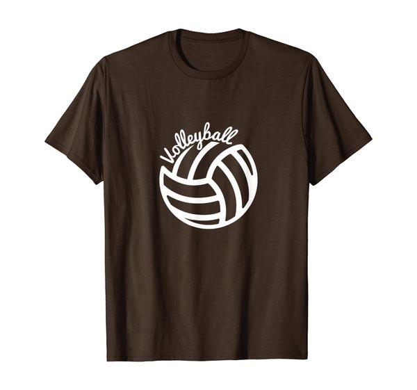 

volleyball cute graphic design cursive font t-shirt, White;black
