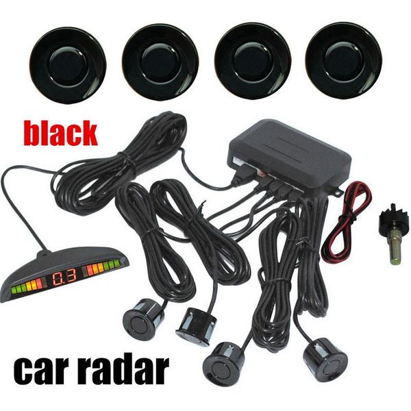 

car rear view cameras& parking sensors 8colors to choose 4 buzzer led sensor kit display reverse backup radar monitor system