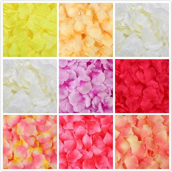 

other accessories 100pcs/pack 5*5cm artificial flowers simulation rose petals decorations wedding marriage room flower, White