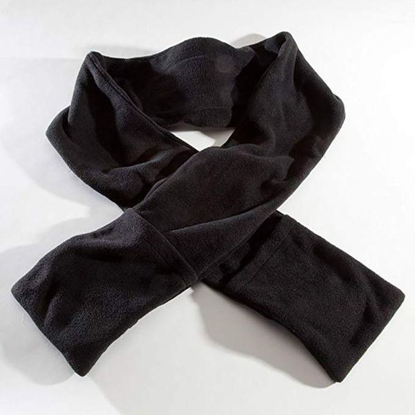 

cycling caps & masks winter usb electric heated scarf shawl warming neck outdoor sport portable soft kt11, Black