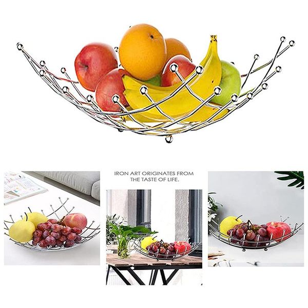 

storage baskets fruit basket living room deskmetal bowl creative fashion for bread, fruits, vegetable,