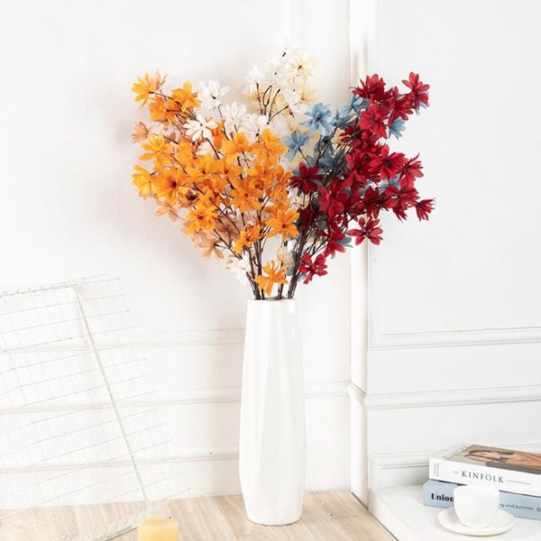 

decorative flowers & wreaths 99cm long 3 forks 72 artificial silk for wedding home christmas living room garden party decoration fake flore